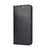 For Samsung Galaxy S25 FE Case Crazy Horse Texture Split Leather Wallet Phone Cover - Black - 7