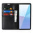 For Sony Xperia 10 VII Case Crazy Horse Texture Split Leather Wallet Phone Cover - Black - 3