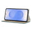 For Samsung Galaxy S26 Wallet Case Genuine Cow Leather Phone Cover Litchi Texture - Sky Blue - 4