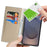 For Samsung Galaxy S26 Ultra Wallet Case Genuine Cow Leather Phone Cover Litchi Texture - Sky Blue - 5