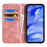 For Google Pixel 10a Case PU Leather Calf Textured Magnetic Closing Smart Phone Cover - Rose Gold - 2