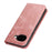 For Google Pixel 10a Case PU Leather Calf Textured Magnetic Closing Smart Phone Cover - Rose Gold - 6