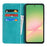 For Samsung Galaxy A57 5G Case PU Leather Calf Textured Magnetic Closing Smart Phone Cover - Sky Blue - 2