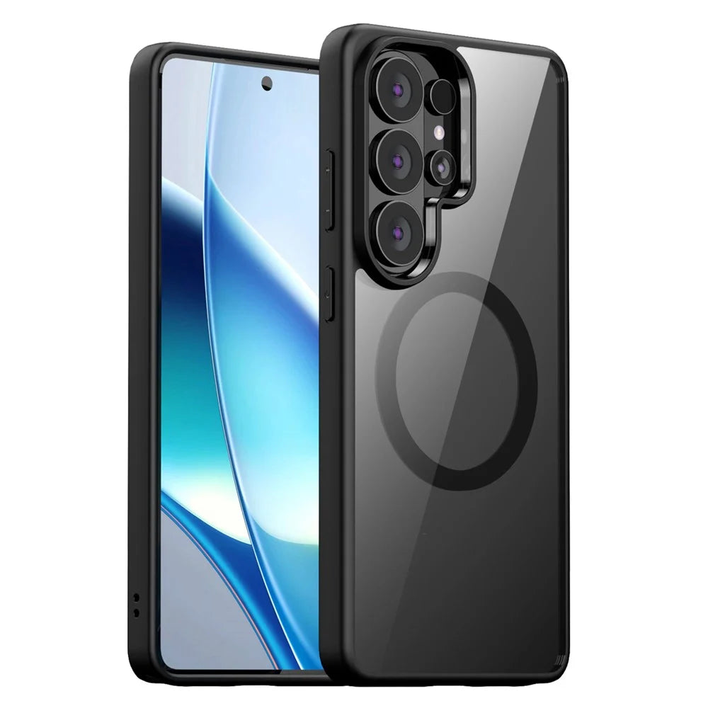 For Samsung Galaxy S26 Ultra Magnetic Case Hard PC + Soft TPU Shockproof Phone Cover - Black - 2