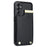 For Samsung Galaxy S26 Case TPU + PU Leather Hardware Decor Phone Cover with Card Holder - Black - 3
