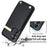 For Samsung Galaxy S26 Case TPU + PU Leather Hardware Decor Phone Cover with Card Holder - Black - 4