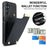 For Samsung Galaxy S26 Case TPU + PU Leather Hardware Decor Phone Cover with Card Holder - Black - 7