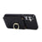 For Samsung Galaxy S26 Case Vertical Flip PU Leather TPU PC Phone Cover with Ring Holder and Shoulder Strap - Black - 3