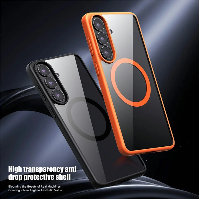 For Samsung Galaxy S26+ Magnetic Case Hard PC + Soft TPU Shockproof Phone Cover - Black - 2