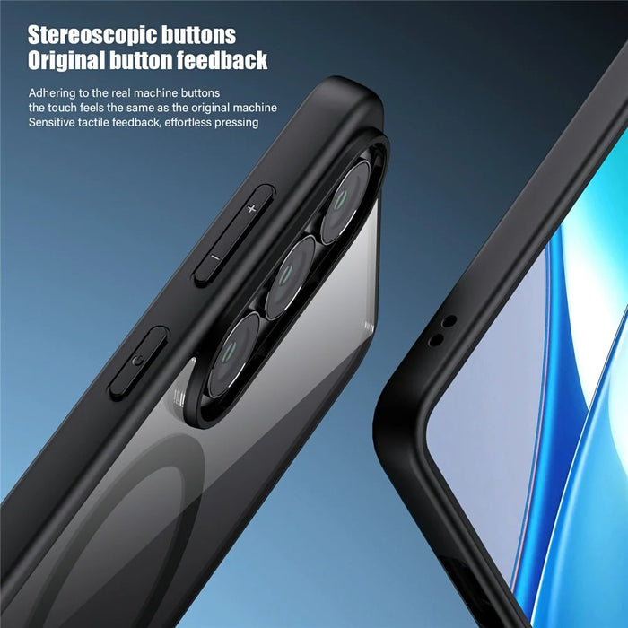 For Samsung Galaxy S26+ Magnetic Case Hard PC + Soft TPU Shockproof Phone Cover - Black - 7