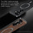 For Samsung Galaxy A37 5G Case PU TPU PC Phone Back Cover with Metal Lens Frame - Black - 5