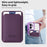 For iPhone 12 Case Compatible with MagSafe TPU + PC Mobile Cover with Card Bag - Purple - 6