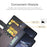 AMORUS For OnePlus Ace 6 5G Stand Cases Calf Texture Genuine Split Leather Wallet Phone Cover - Brown - 7