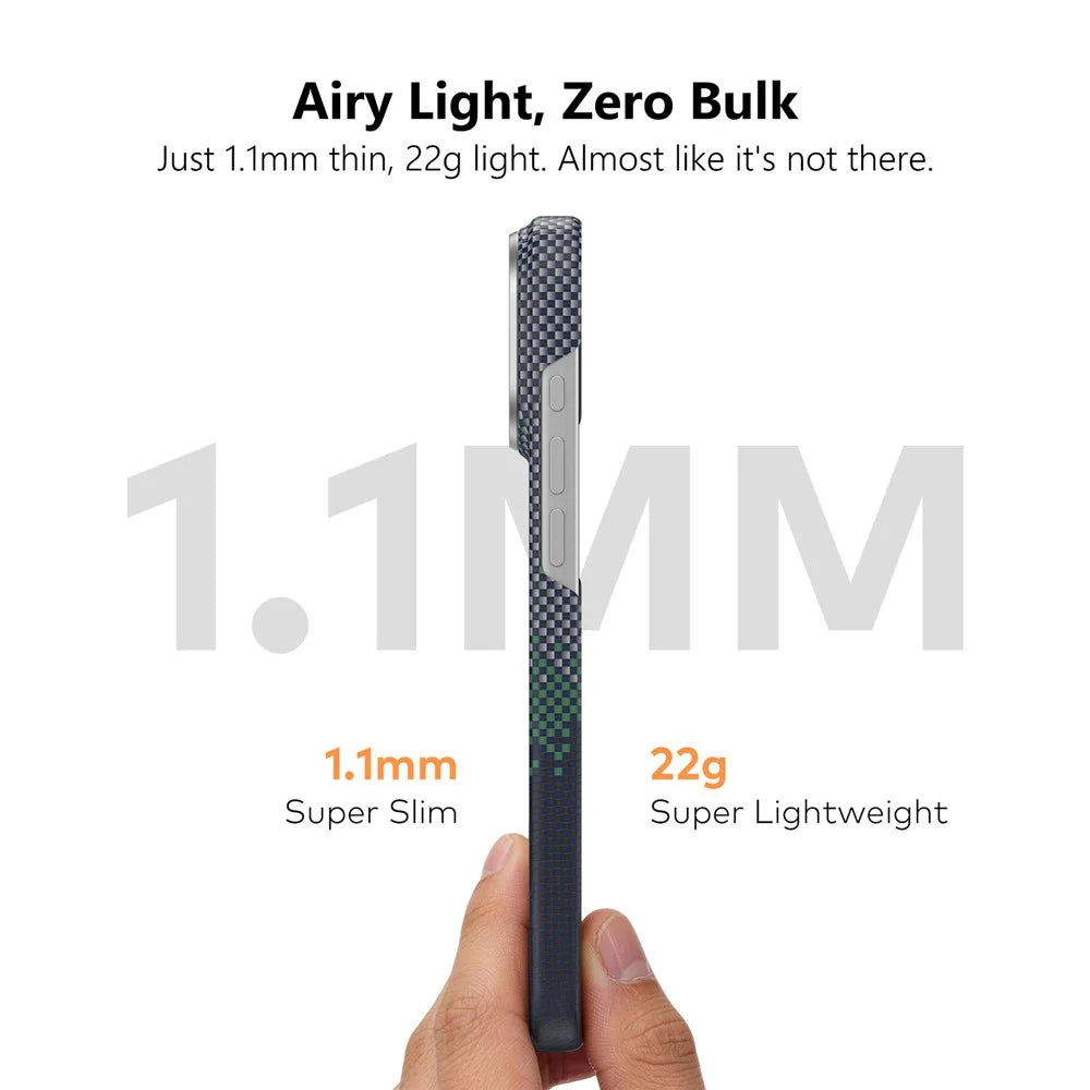 SOOPII For iPhone 17 Pro Case Compatible with MagSafe Ultra Thin Aramid Fiber Phone Cover - Gradient Color - 5