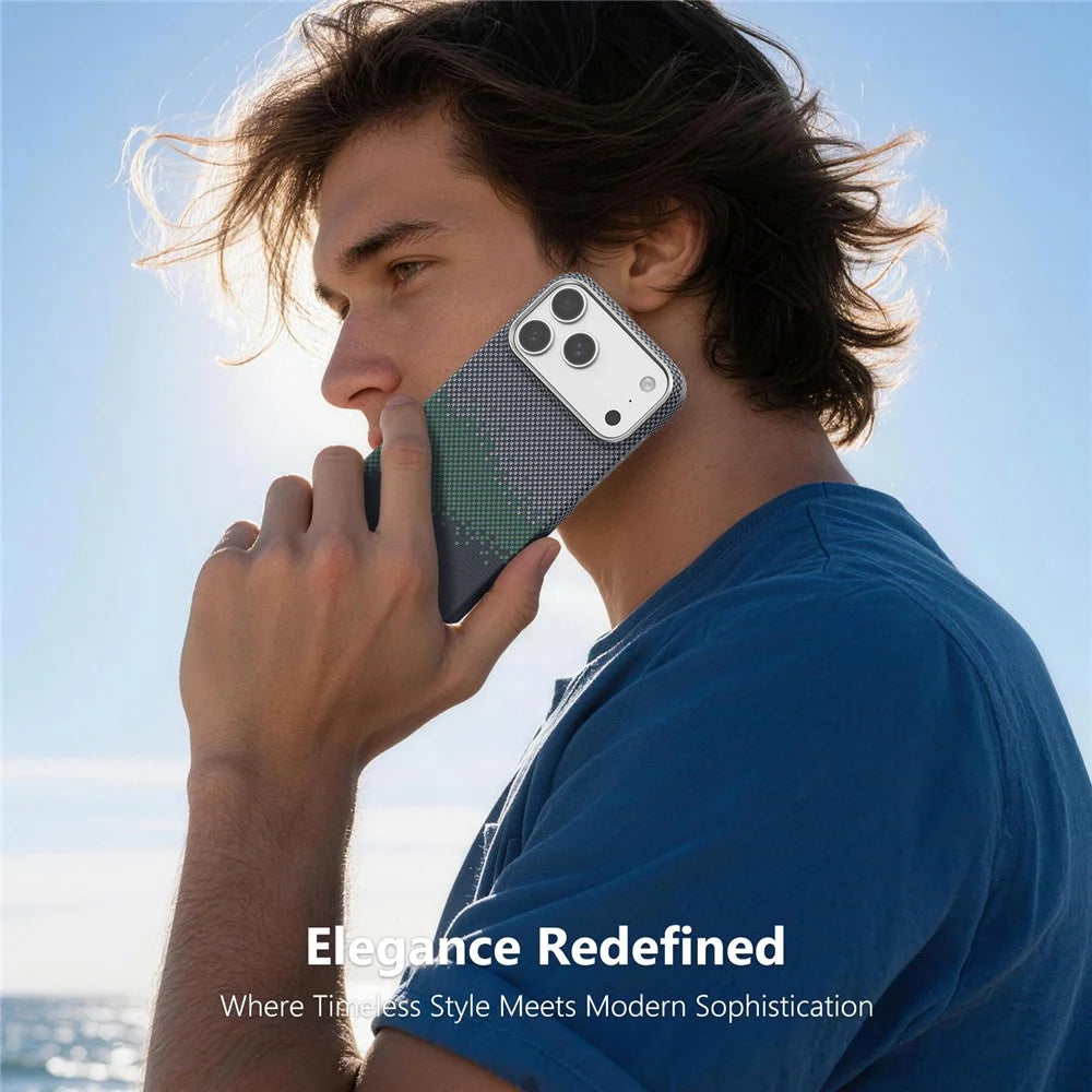 SOOPII For iPhone 17 Pro Max Case Compatible with MagSafe Ultra Thin Aramid Fiber Phone Cover - Gradient Color - 6
