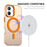 ENKAY HAT PRINCE For iPhone 17 Magnetic Case PC Clear Phone Cover with 9H Screen Protector + Aluminium Alloy Camera Lens Protector Compatible with MagSafe - Orange - 3