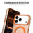ENKAY HAT PRINCE For iPhone 17 Pro Magnetic Case PC Clear Phone Cover with 9H Screen Protector + Aluminium Alloy Camera Lens Protector Compatible with MagSafe - Orange - 4