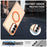 ENKAY HAT PRINCE Magnetic Case For Samsung Galaxy S25+  /  S24+ PC Clear Phone Cover with 0.18mm High Aluminium-silicon Glass Film + Aluminium Alloy Camera Lens Protector - Orange - 5