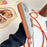 For iPhone 18 Pro Max / 17 Pro Max Liquid Silicone Card Slot Cover Anti Scratch Protection Phone Case with Strap - Orange - 6