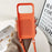 For iPhone 18 Pro Max / 17 Pro Max Case Liquid Silicone Card Holder Protective Phone Cover with Adjustable Crossbody Strap - Orange - 3