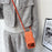 For iPhone 18 Pro Max / 17 Pro Max Case Liquid Silicone Card Holder Protective Phone Cover with Adjustable Crossbody Strap - Orange - 4