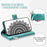 For Nokia X30 5G Mandala Flower Imprinted PU Leather Case Magnetic Clasp Multi Card Slot Protective Cover with Zippered Wallet and Wrist Strap - Green - 4