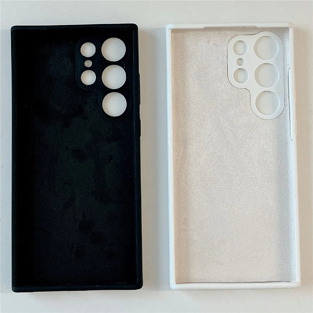 For Samsung Galaxy S26 Ultra Cell Phone Case Liquid Silicone Dropproof Cover - White - 3