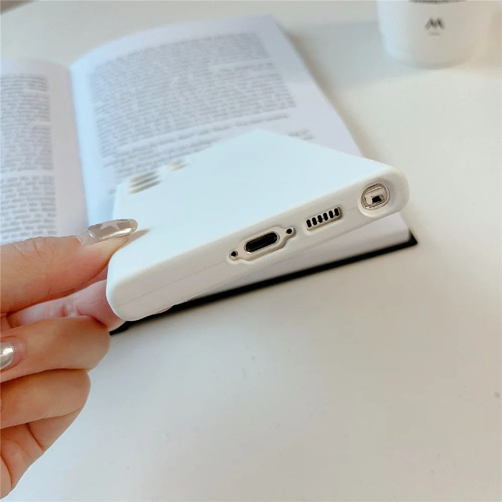 For Samsung Galaxy S26 Ultra Cell Phone Case Liquid Silicone Dropproof Cover - White - 4