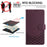For Samsung Galaxy A57 5G Case Imprinted Honeycomb RFID Blocking Leather Phone Cover with Strap - Dark Purple - 6