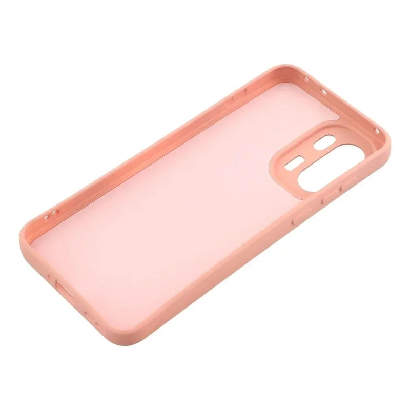 WANLONFENG For OnePlus Ace 6 5G / OnePlus Ace 6T 5G / OnePlus 15R 5G Phone Case  RB2 Series TPU Back Cover with Tempered Glass - Pink - 6