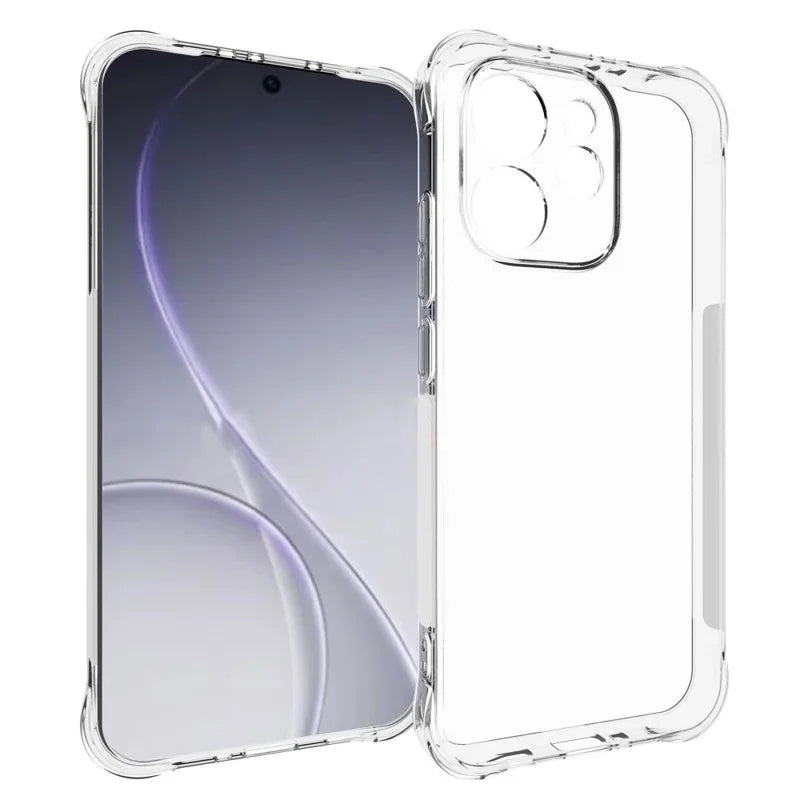 WANLONFENG For Oppo Reno15 5G (China) / Oppo Reno15 Pro 5G (Global) TPU Case  WL2 Series 2.0mm Phone Cover with 2Pcs Tempered Glass Films - Transparent - 2