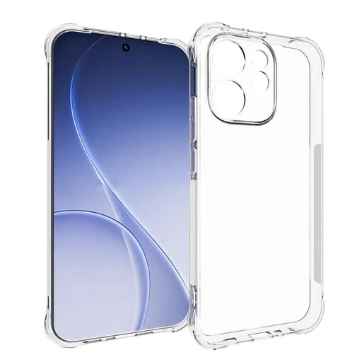 WANLONFENG For Oppo Reno15 Pro 5G (China) / Oppo Reno15 Pro Max 5G (Global) Case  WL Series 2.0mm TPU Phone Cover with Tempered Glass Film - Transparent - 2
