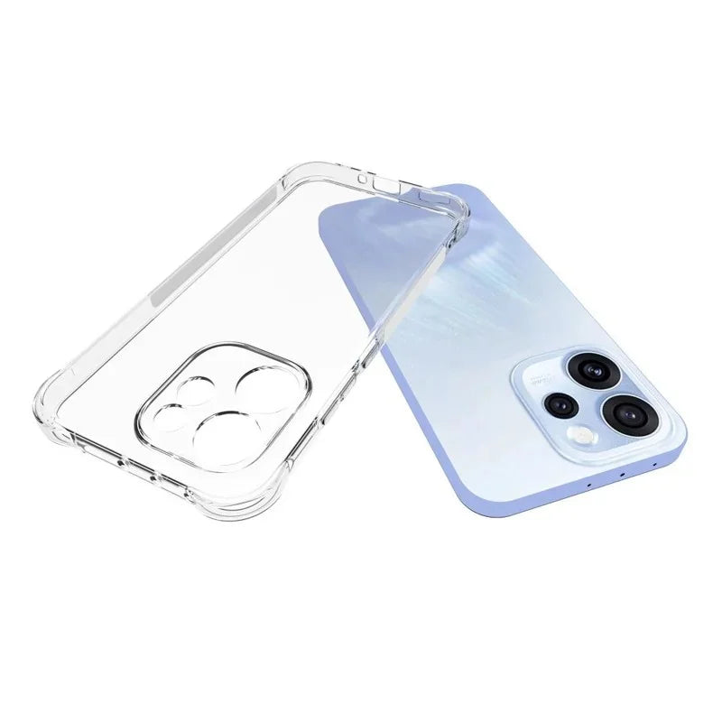 WANLONFENG For Oppo Reno15 Pro 5G (China) / Oppo Reno15 Pro Max 5G (Global) Case  WL Series 2.0mm TPU Phone Cover with Tempered Glass Film - Transparent - 5