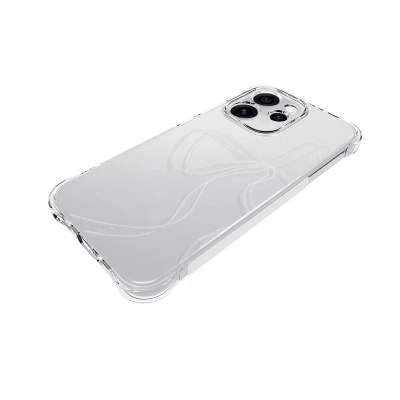 WANLONFENG For Oppo Reno15 5G (China) / Oppo Reno15 Pro 5G (Global) Case  WL Series 2.0mm TPU Phone Cover with Tempered Glass Film - Transparent - 4