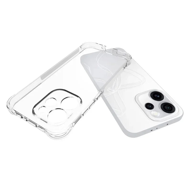 WANLONFENG For Oppo Reno15 5G (China) / Oppo Reno15 Pro 5G (Global) Case  WL Series 2.0mm TPU Phone Cover with Tempered Glass Film - Transparent - 5