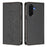 For Samsung Galaxy A37 5G / A36 5G / A56 5G Case RFID Blocking Wallet Stand Imprinted Cat Pattern Leather Phone Cover - Black - 1