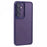 WANLONFENG For Samsung Galaxy S26 TPU Case  DKSM Series Electroplated Frame Back Cover with Tempered Glass - Purple - 2