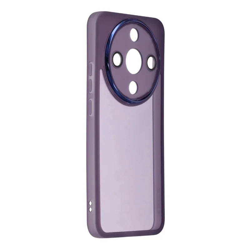 WANLONFENG For Honor Magic8 Lite 5G / Honor X70 5G / Honor X9d 5G TPU Case  DKSM Series Electroplated Frame Back Cover with Tempered Glass - Purple - 3