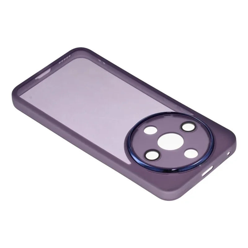 WANLONFENG For Honor Magic8 Lite 5G / Honor X70 5G / Honor X9d 5G TPU Case  DKSM Series Electroplated Frame Back Cover with Tempered Glass - Purple - 5