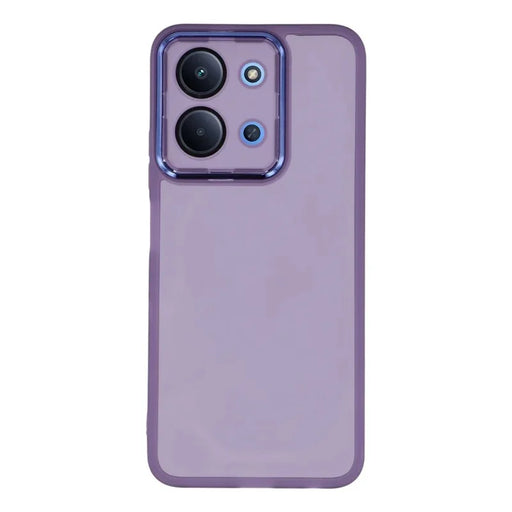 WANLONFENG For Xiaomi Poco C85 4G (171mm) / Xiaomi Redmi 15C 4G (Global) (171mm) TPU Case  DKSM Series Electroplated Frame Back Cover with Tempered Glass - Purple - 2