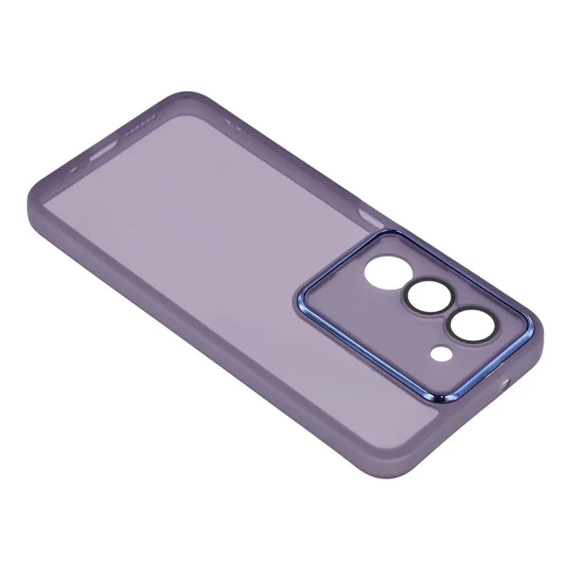 WANLONFENG For Xiaomi Redmi 15 5G (Global) (169mm) TPU Case  DKSM Series Electroplated Frame Back Cover with Tempered Glass - Purple - 4