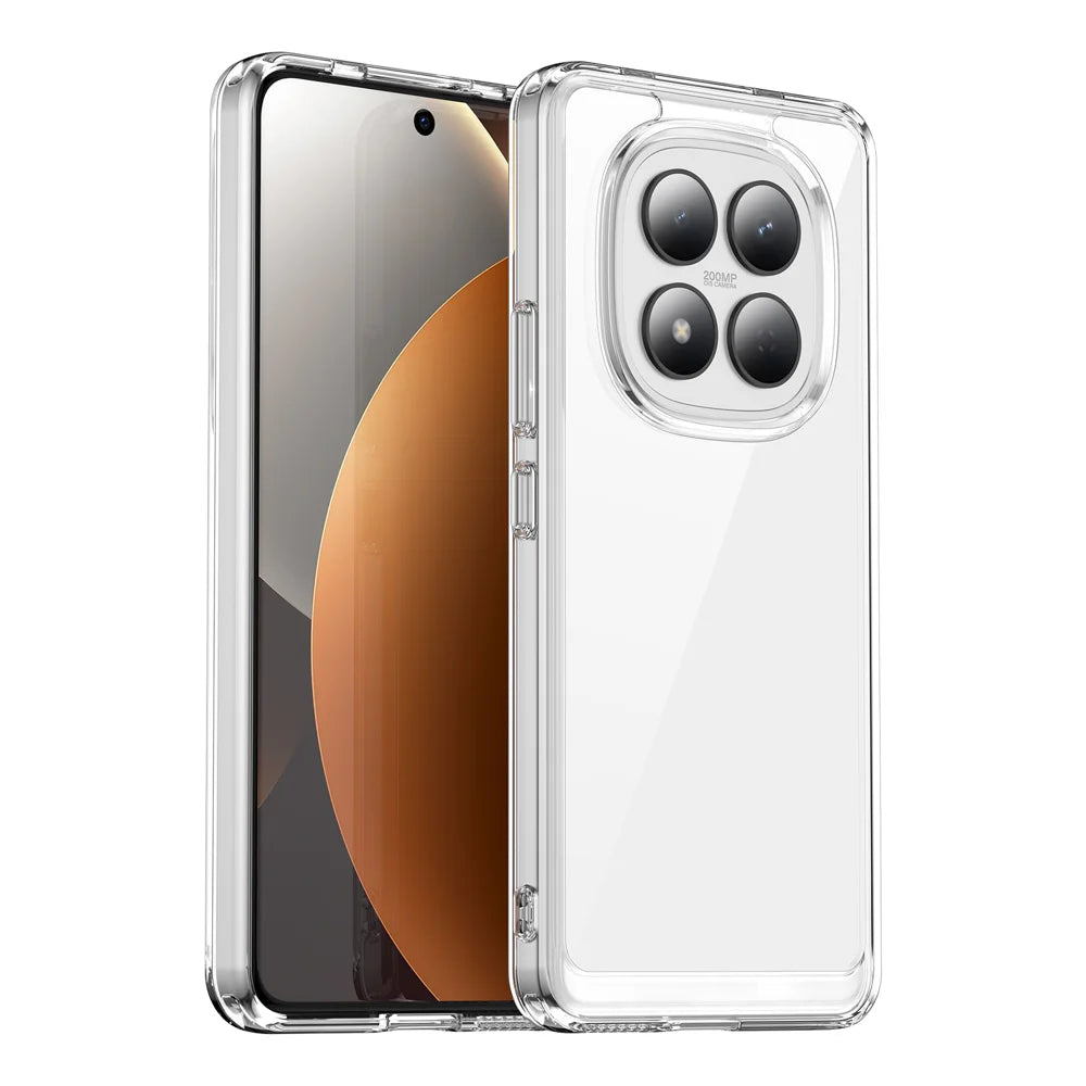 WANLONFENG For Xiaomi Redmi Note 15 Pro 4G (Global) Case  MF Series TPU Acrylic Clear Phone Cover with Tempered Glass Film - Transparent - 2