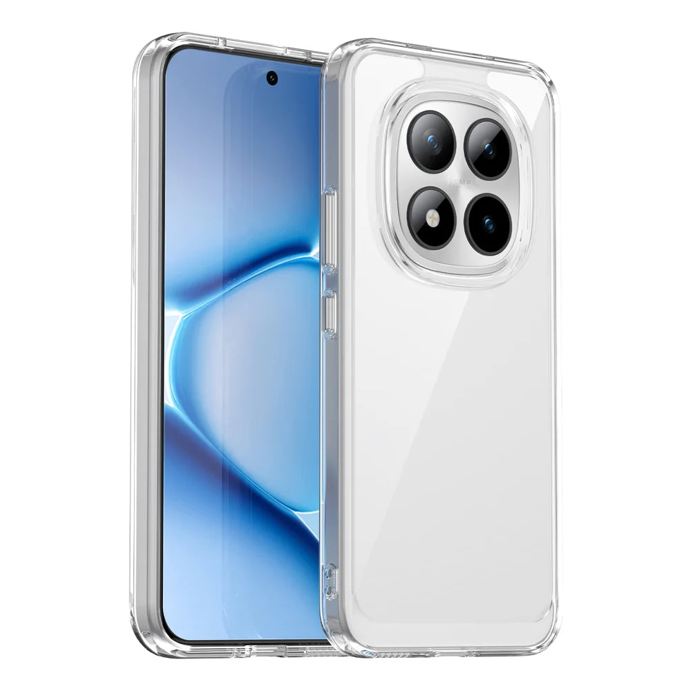WANLONFENG For Xiaomi Poco M8 Pro 5G / Xiaomi Redmi Note 15 Pro+ 5G (Global) Case  MF Series TPU Acrylic Clear Phone Cover with Tempered Glass Film - Transparent - 2
