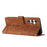 For Samsung Galaxy A37 5G Stand Case Imprinted Lines Leather Phone Cover - Brown - 2