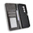 For Realme P4x 5G Leather Case Wallet Stand Retro Texture Phone Cover - Black - 5