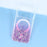 For iPhone 17 Pro Max Magnetic Case Gradient Sparkle Epoxy TPU + Acrylic Phone Cover Compatible with MagSafe - Pink - 6