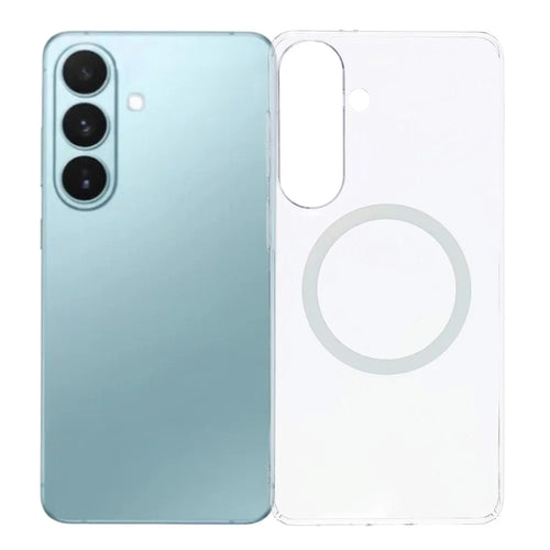 YOUNGKIT For Samsung Galaxy S26 Magnetic Case Hard PC Phone Back Cover - Transparent - 1