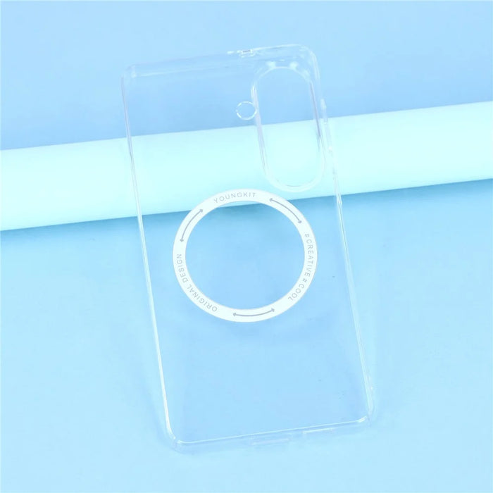YOUNGKIT For Samsung Galaxy S26 Magnetic Case Hard PC Phone Back Cover - Transparent - 4