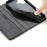 For iPhone 17 Wallet Stand Case Line Splicing TPU PU Leather Phone Cover - Black - 4