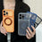 For iPhone 17 Pro Max Magnetic Case Rotating Kickstand TPU + PC Protective Phone Cover Compatible with MagSafe - Orange - 7